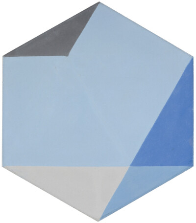 Zementfliese BLU C
