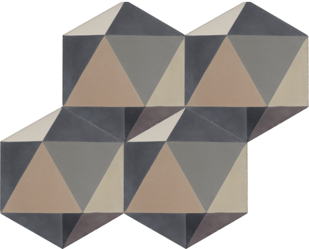 Zementfliese GREY A