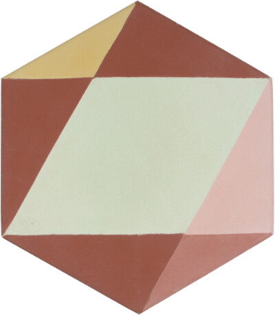 Zementfliese RED B