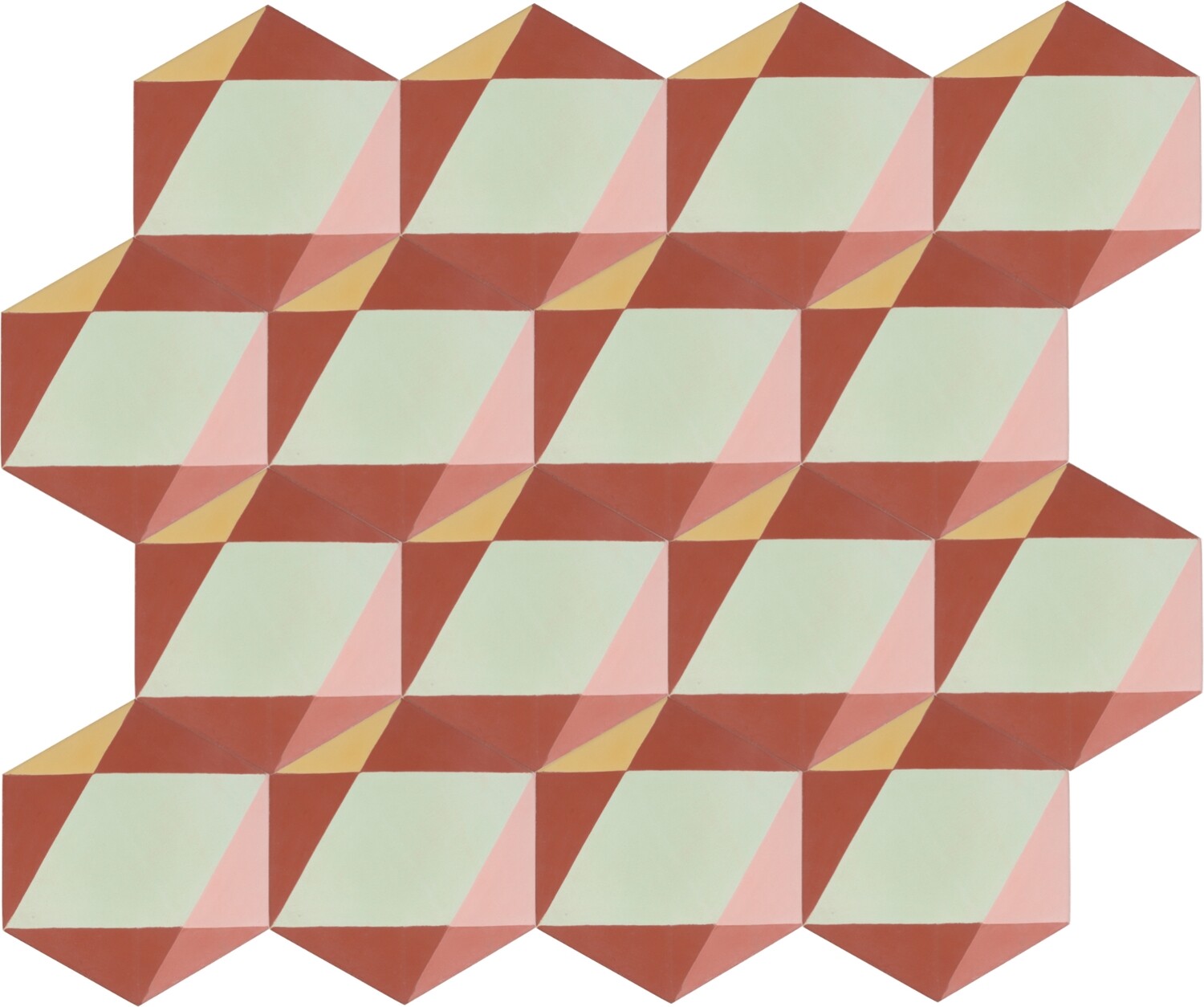 Zementfliese RED B