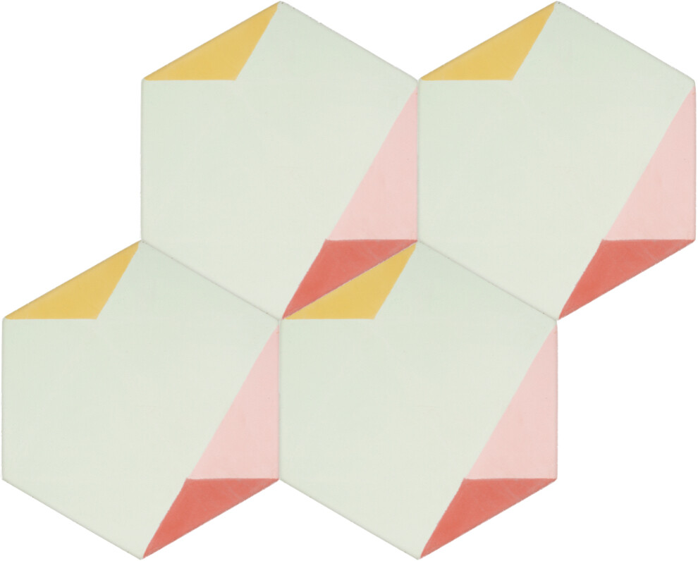 Zementfliese RED D