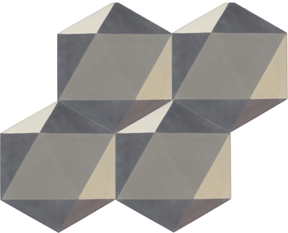 Zementfliese GREY B