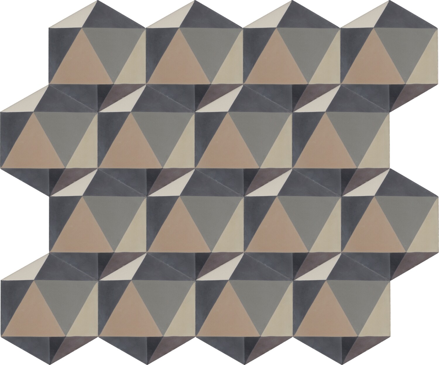 Zementfliese GREY A