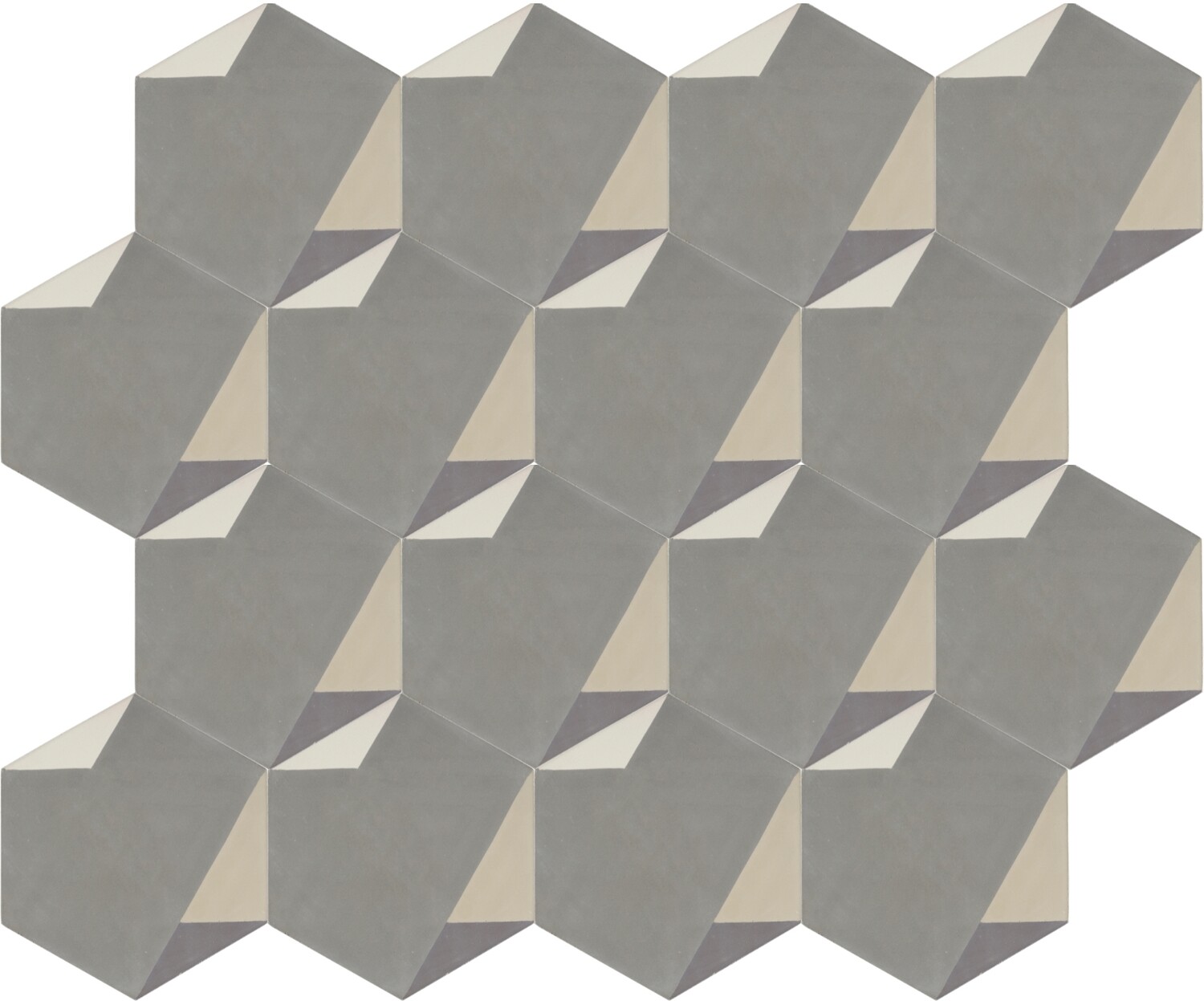Zementfliese GREY D
