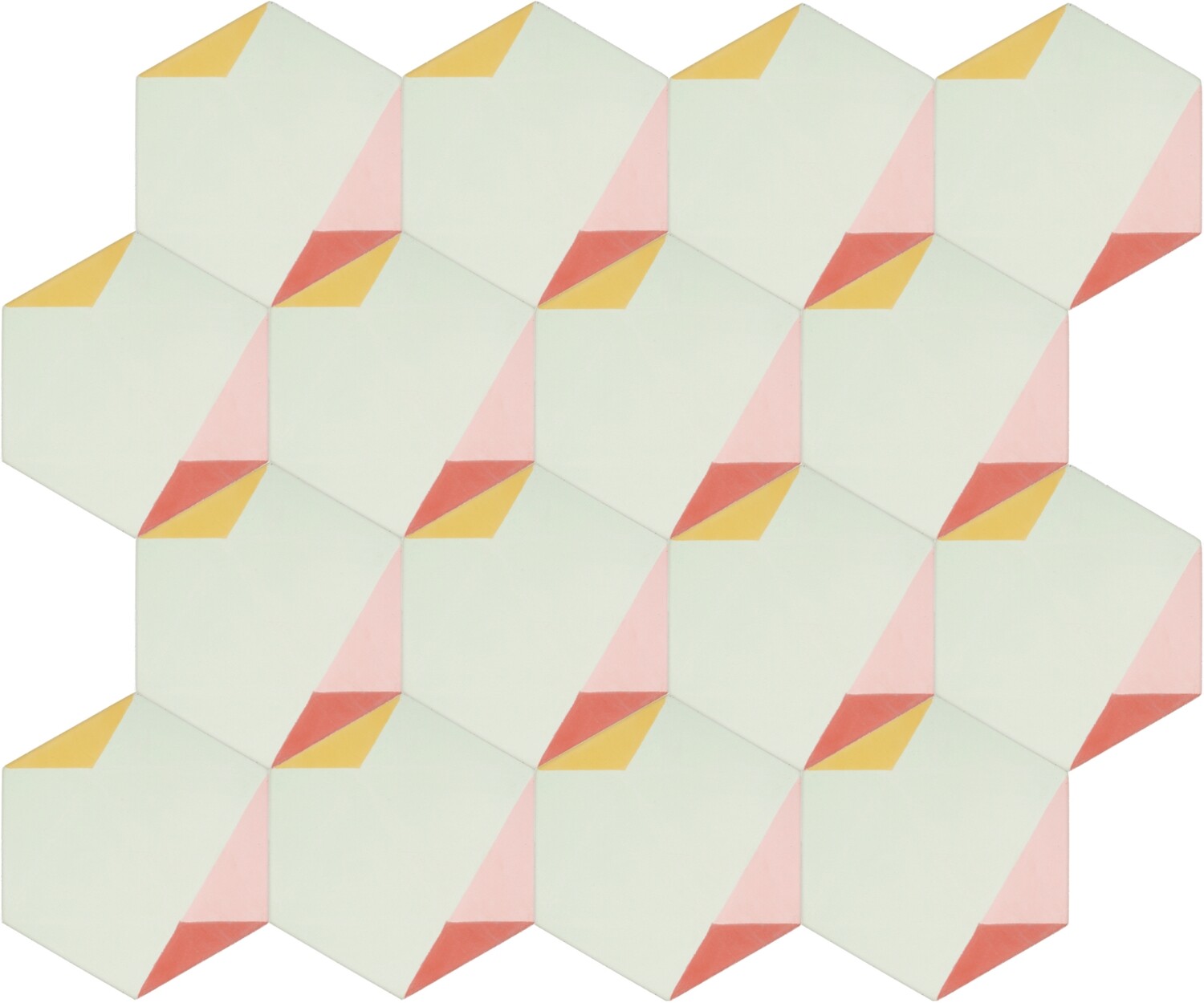 Zementfliese RED D