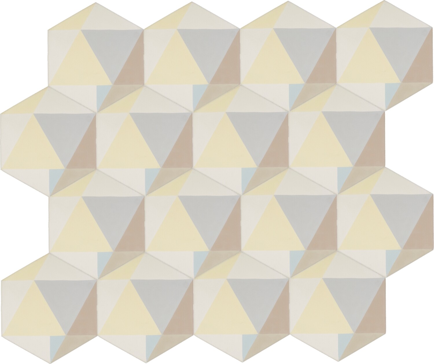Zementfliese WHITE A