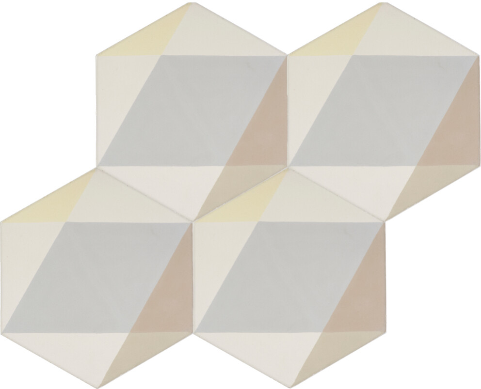 Zementfliese WHITE C
