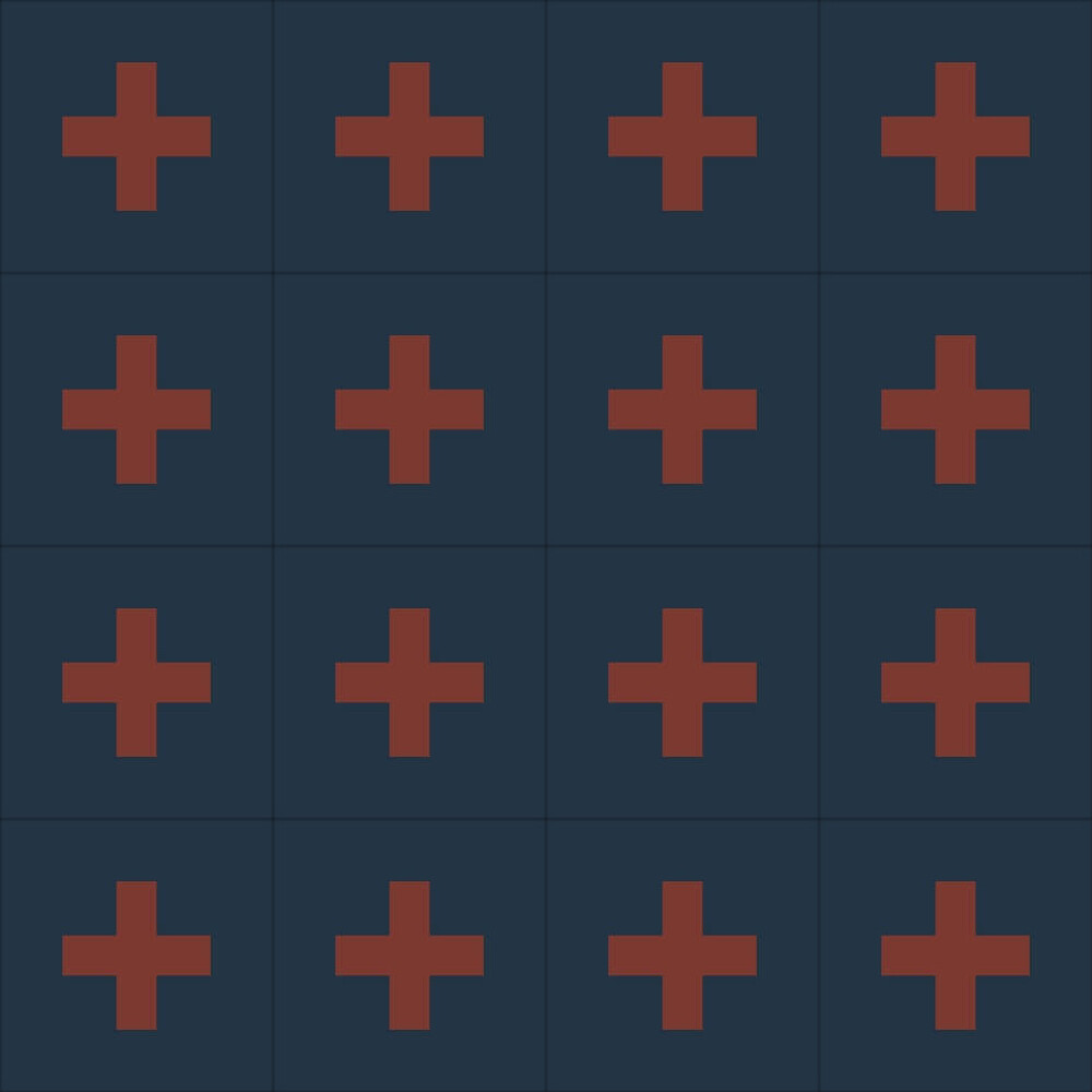 Zementfliese No. MPFPLUS04