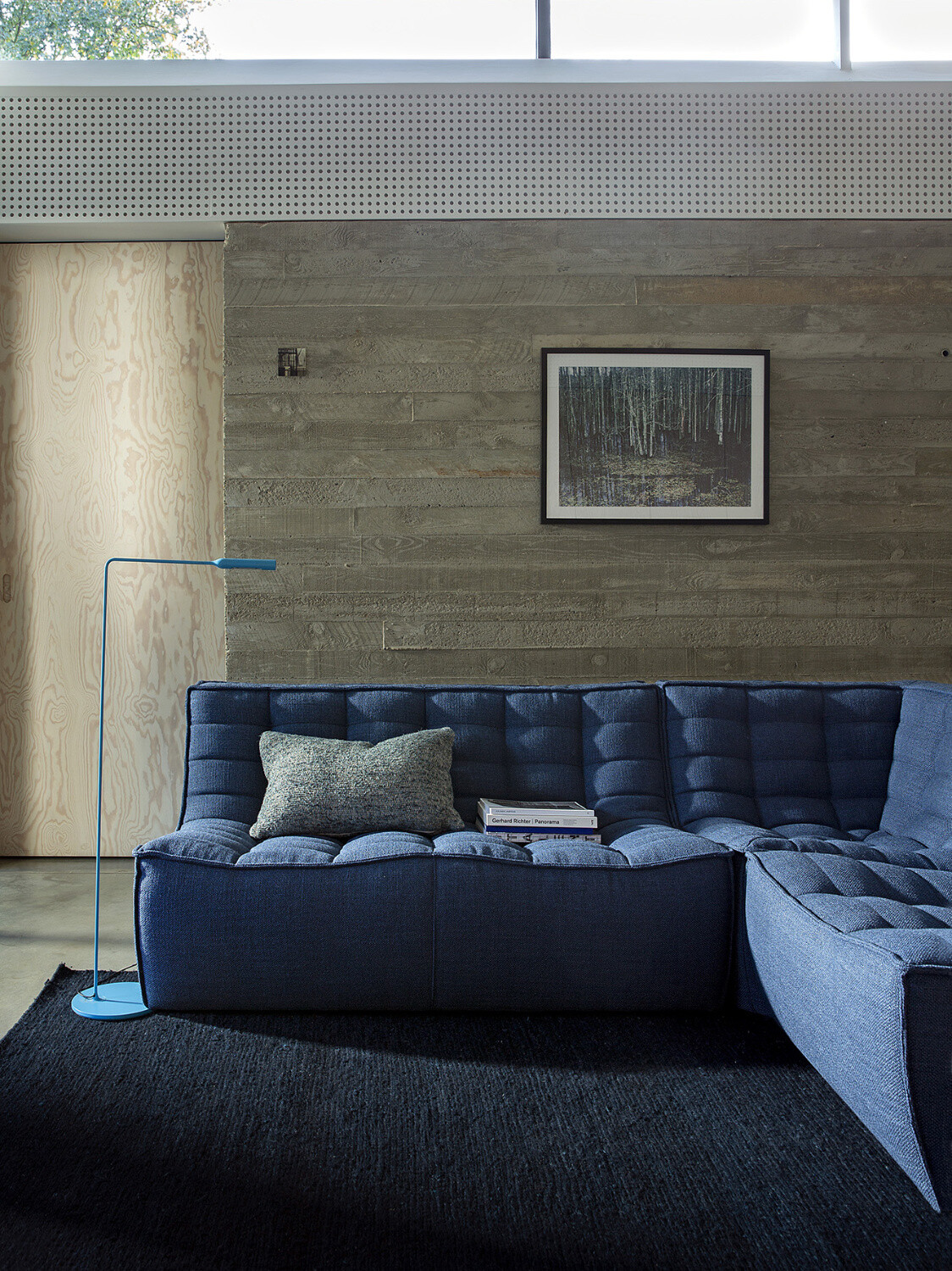 Ethnicraft - N701 Sofa - 1 Sitzer,  Blau