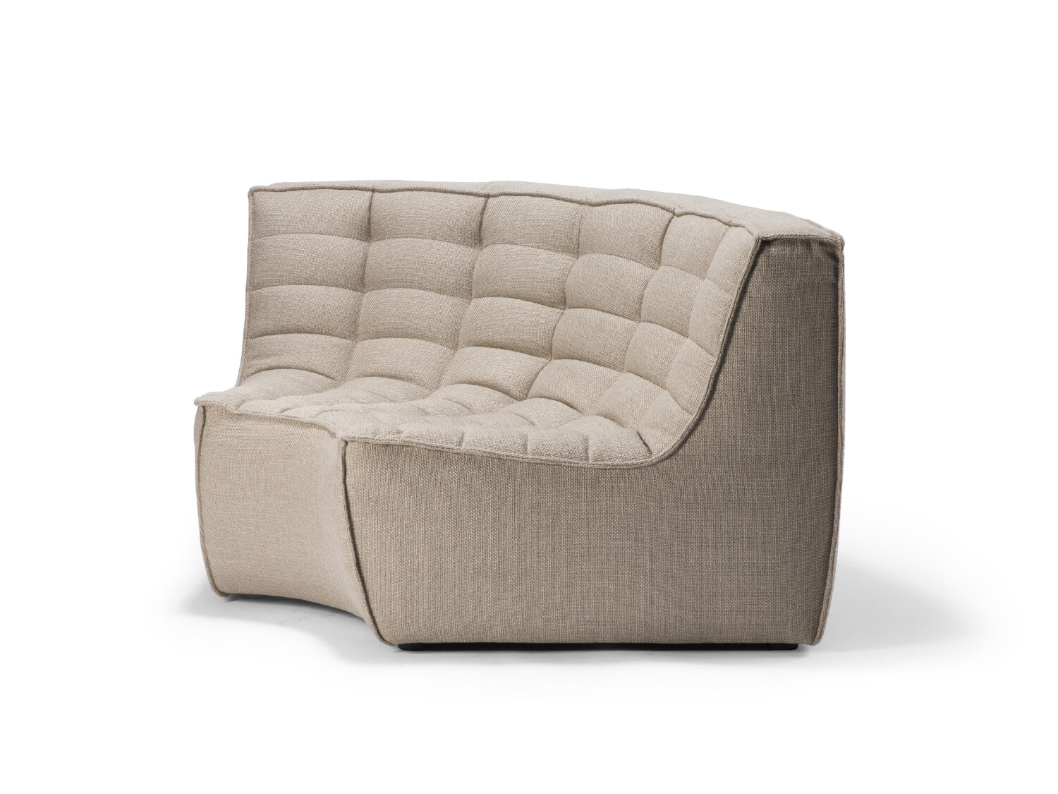 Ethnicraft - N701 Sofa - runde Ecke, Beige