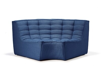 N701 Sofa - runde Ecke, Blau