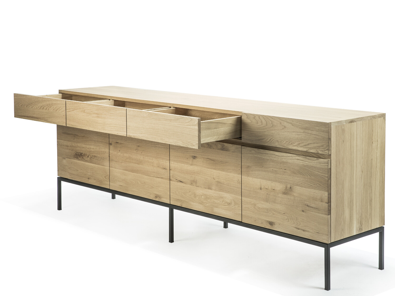 Ethnicraft - Ligna Sideboard - Eiche - Füsse schwarz