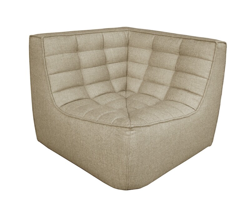 Ethnicraft - N701 Sofa - Ecke, Beige