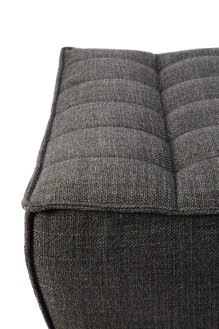 Ethnicraft - N701 Sofa - runde Ecke, Dunkelgrau