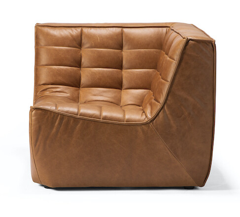Ethnicraft - N701 Sofa - Ecke, Leder