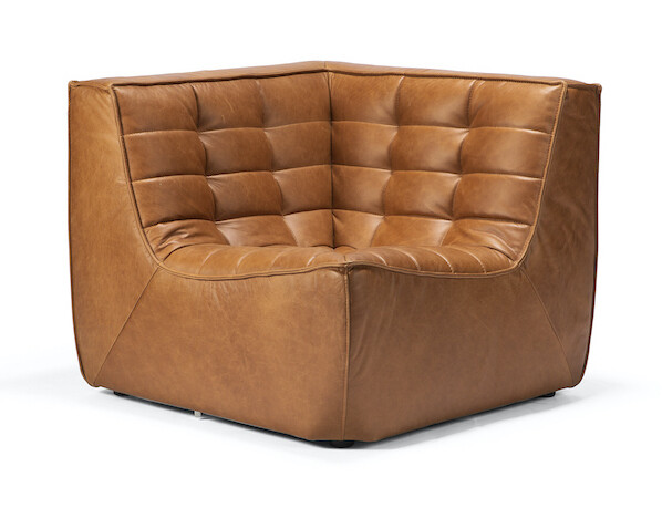 Ethnicraft - N701 Sofa - Ecke, Leder