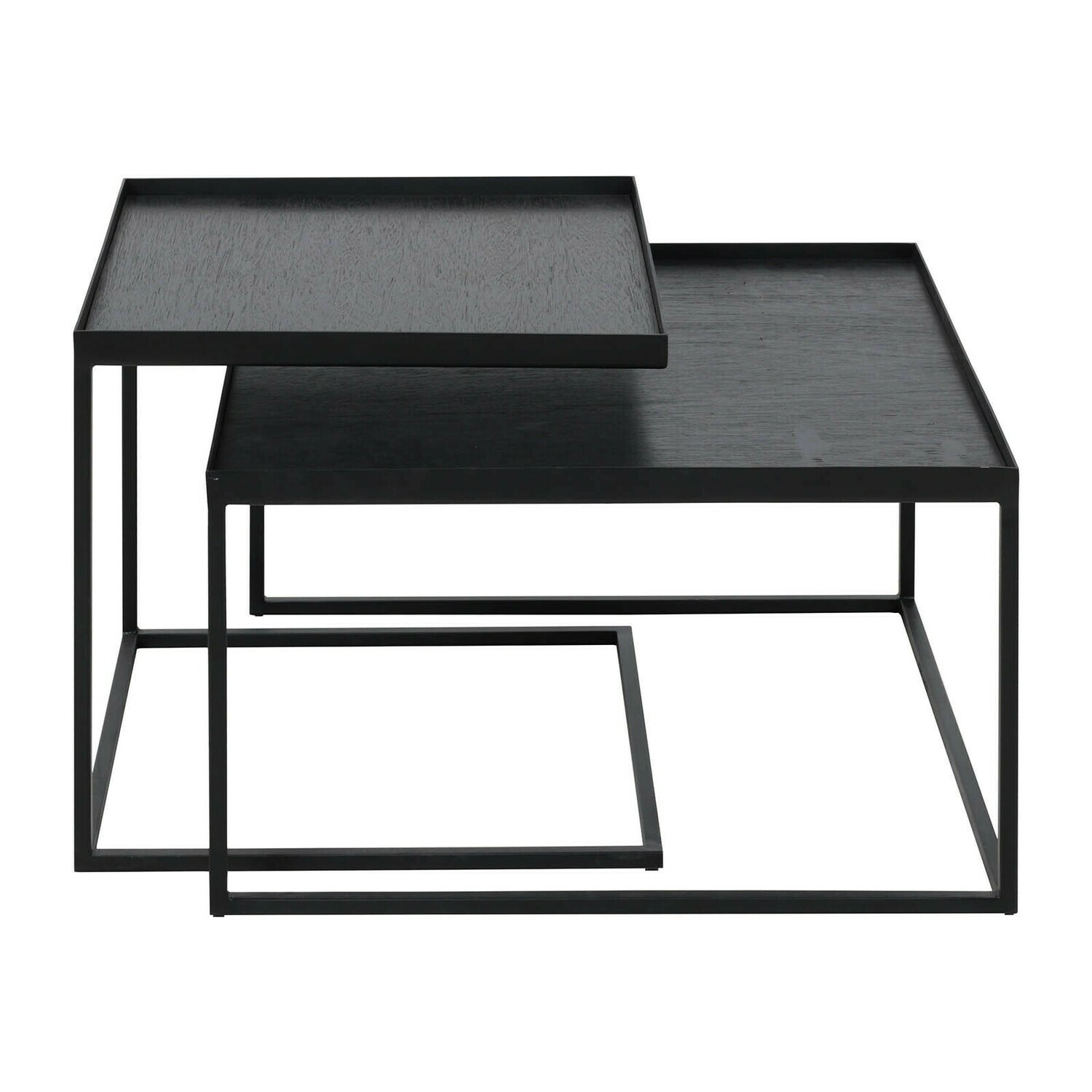 Ethnicraft - Beistelltisch Set - quadratisch, S/L