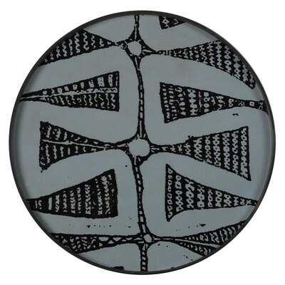 Tablett rund, 61cm - Glas, Dark Bohemian Tablett rund, 61cm - Glas, Dark Bohemian