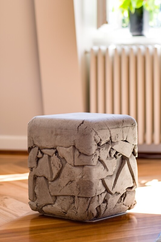 Swisspearl - Trash Cube Hocker