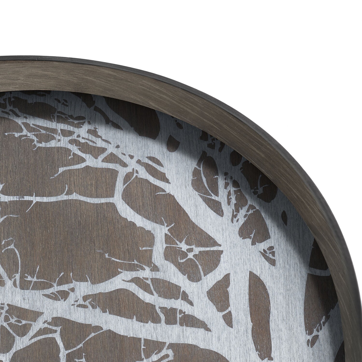 Ethnicraft - Tablett rund, 61cm - Holz, White Tree