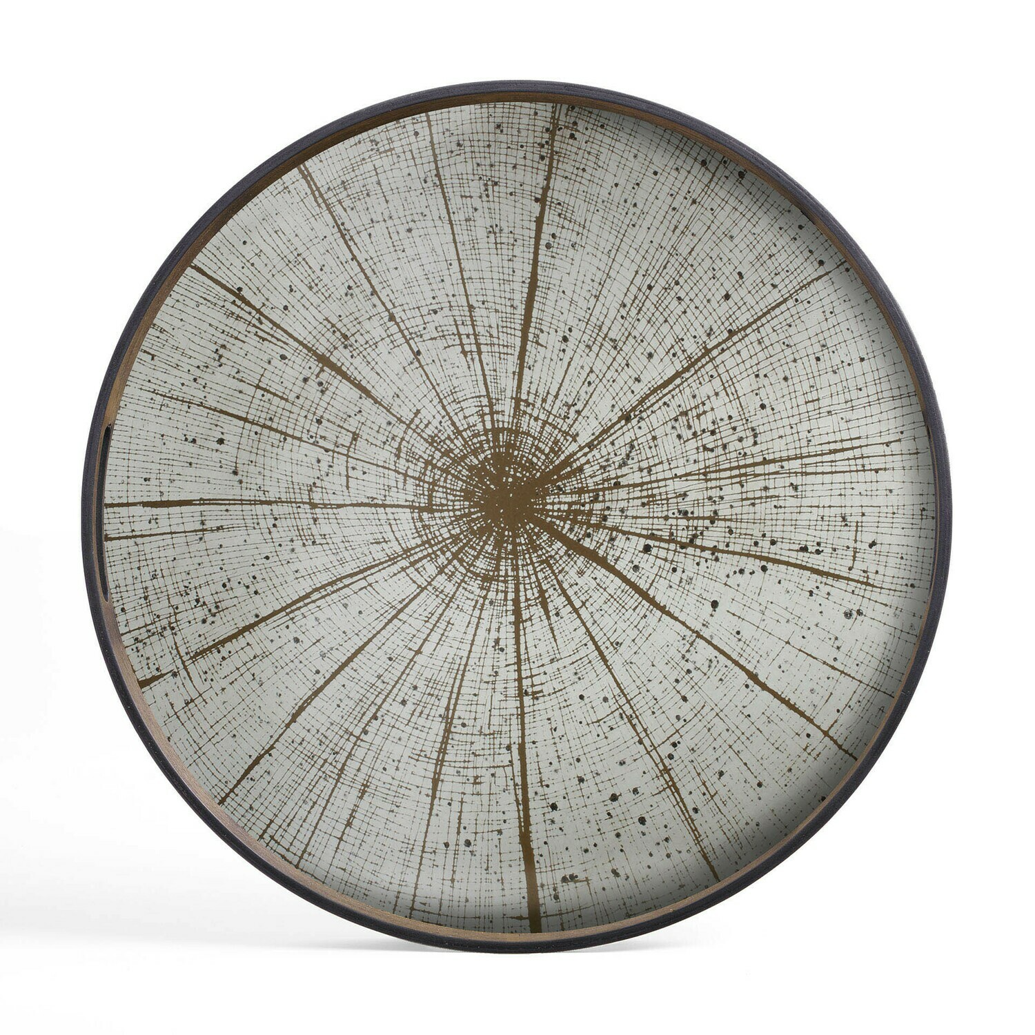 Ethnicraft - Tablett rund, 48cm - Spiegelglas, Slice Mirror