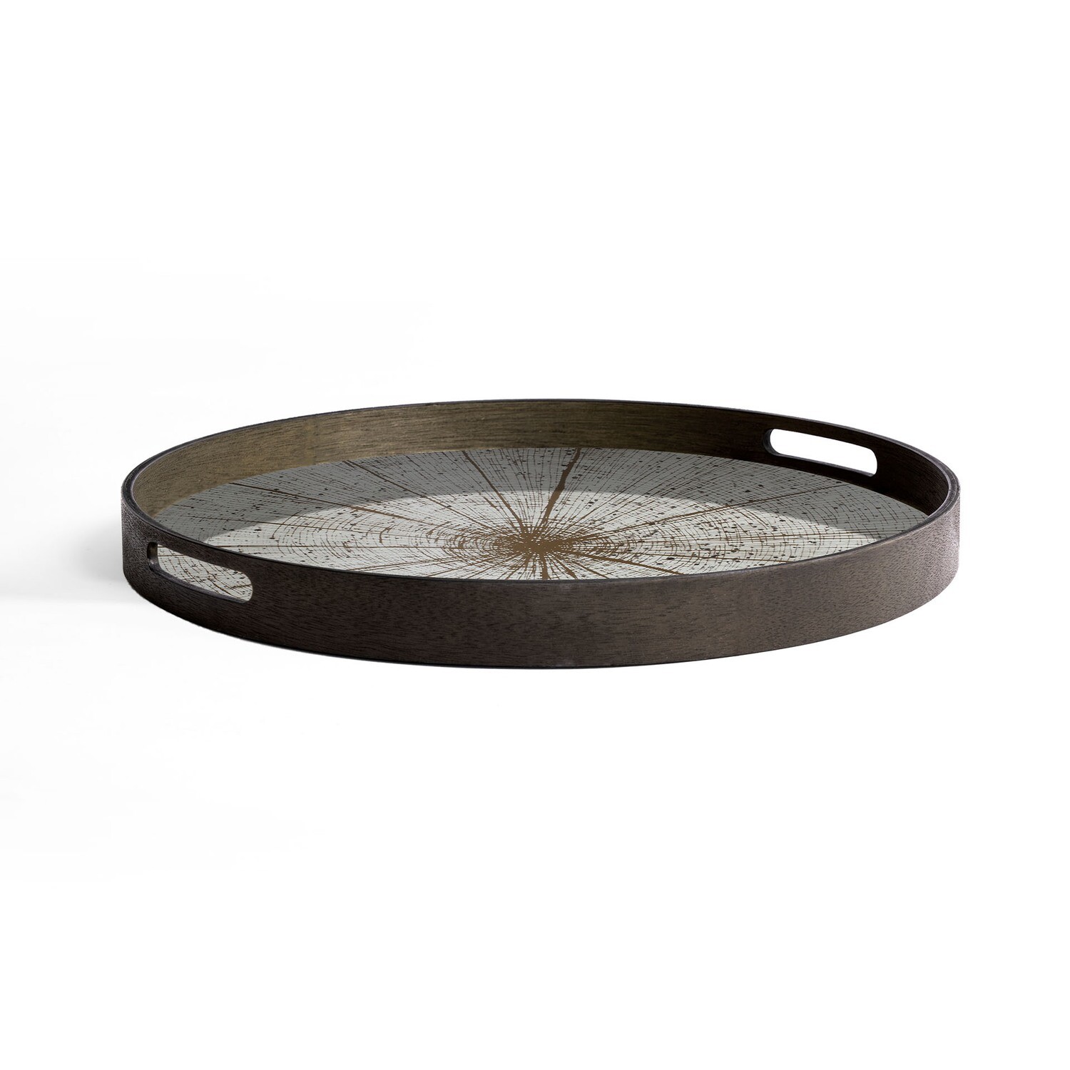 Ethnicraft - Tablett rund, 48cm - Spiegelglas, Slice Mirror
