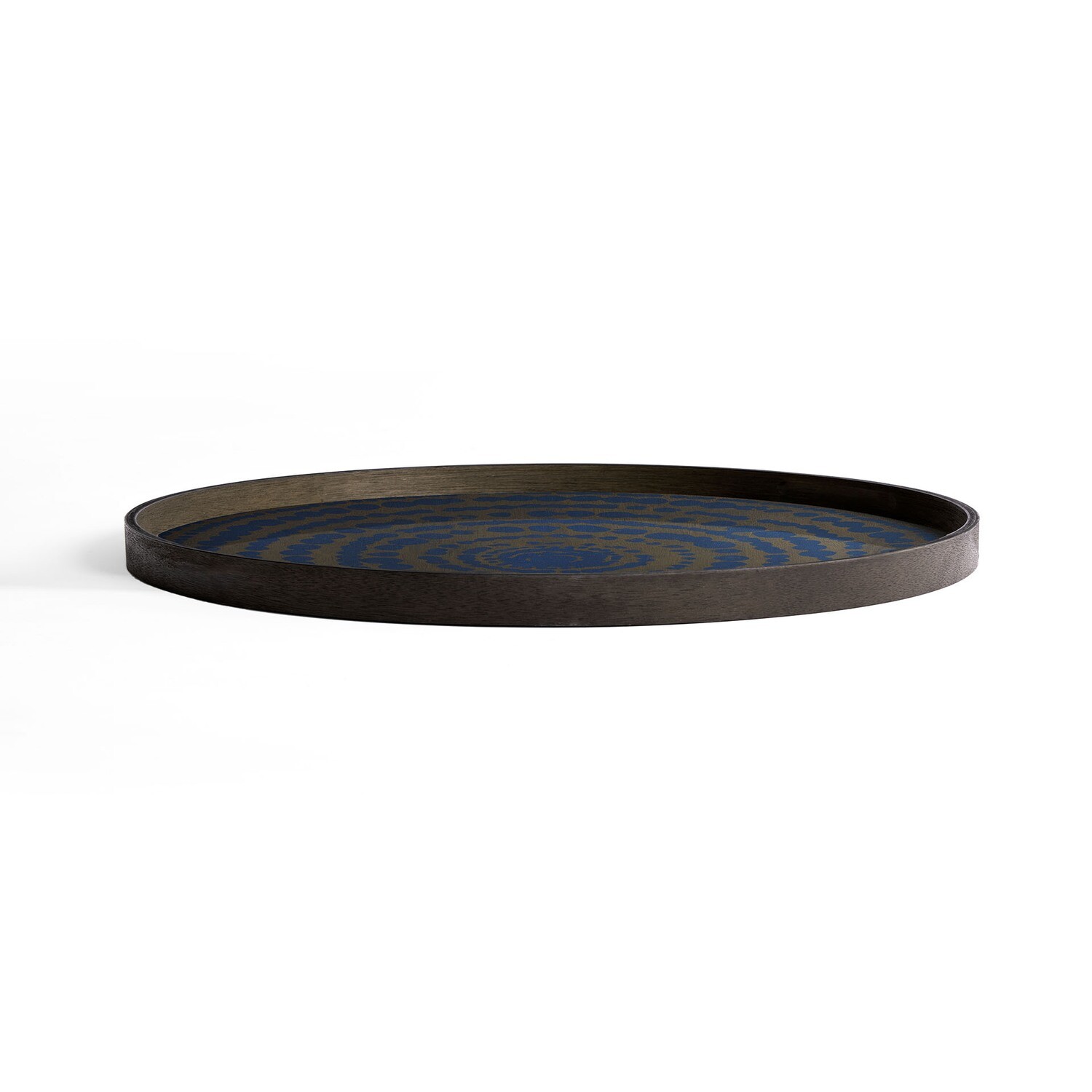 Ethnicraft - Tablett rund, 92cm - Holz, Stained Beaded Circle