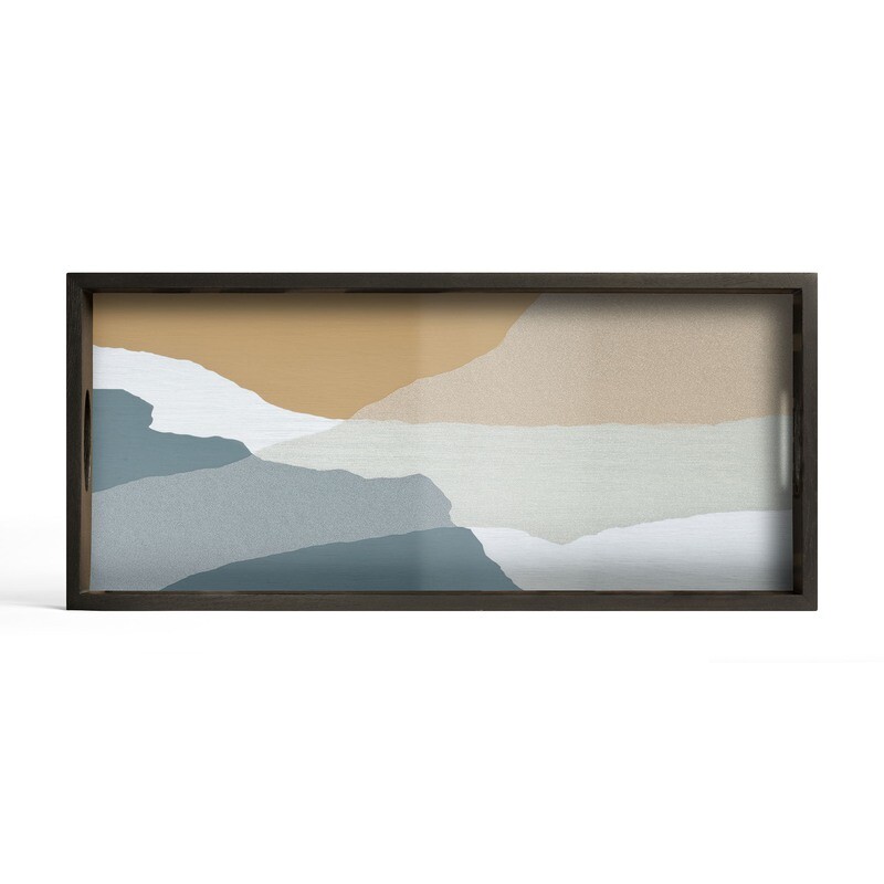 (Sale) Tablett rechteckig, M - Glas, Slate Wabi Sabi (Sale) Tablett rechteckig, M - Glas, Slate Wabi Sabi