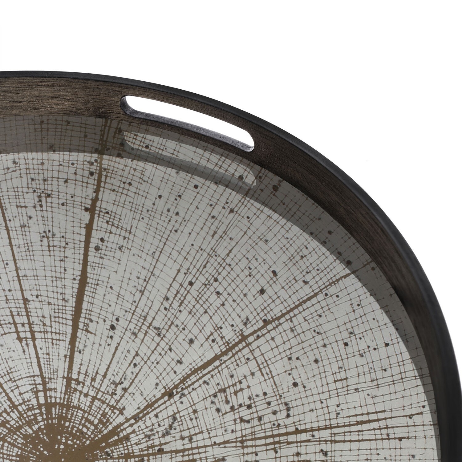 Ethnicraft - Tablett rund, 48cm - Spiegelglas, Slice Mirror