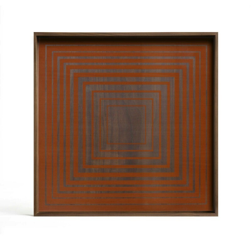 Ethnicraft - Tablett quadratisch, 51cm - Glas, Pumpkin Square