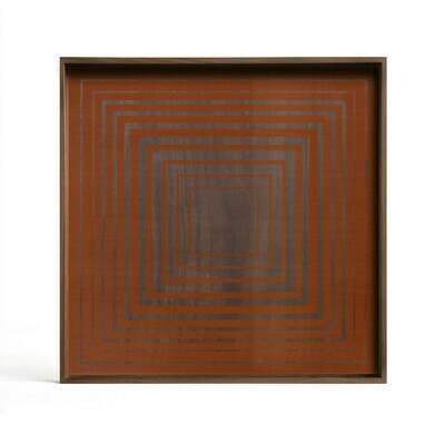 Ethnicraft - Tablett quadratisch, 51cm - Glas, Pumpkin Square