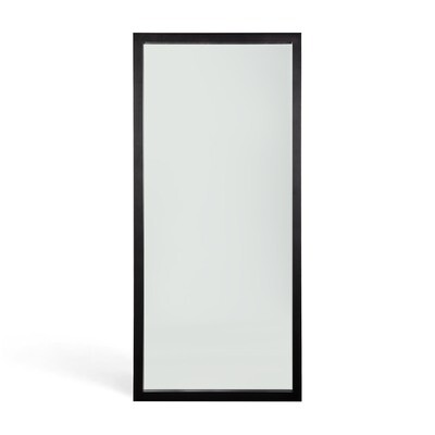 Bodenspiegel Light Frame - Eiche, schwarz