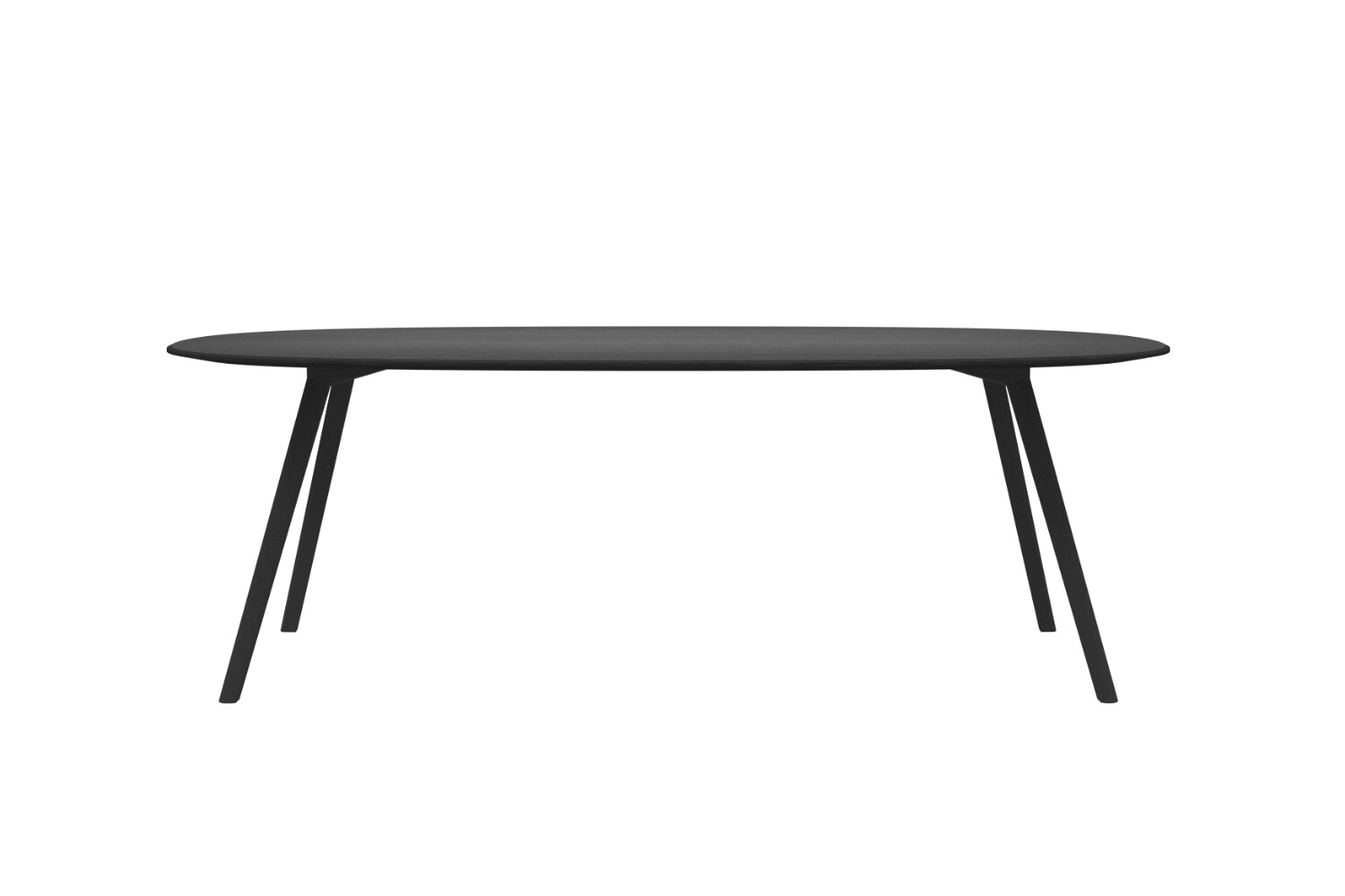 MEYER Tisch - oval, schwarz