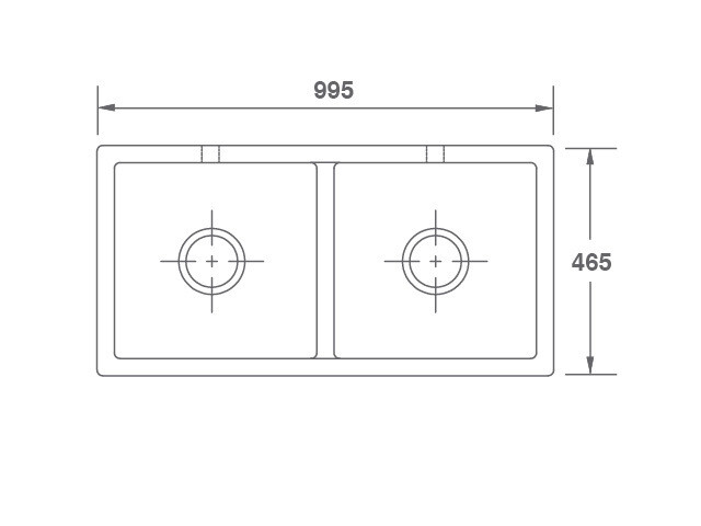 SHAKER DOUBLE Spülbecken