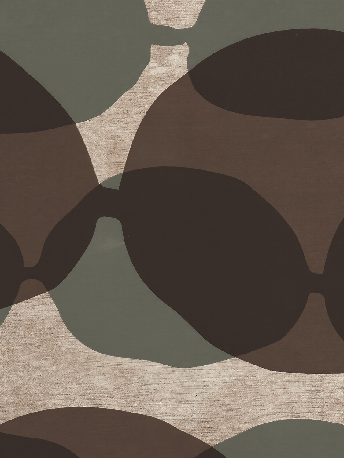 Ethnicraft - Tablett oval, M - Glas, Connected Dots