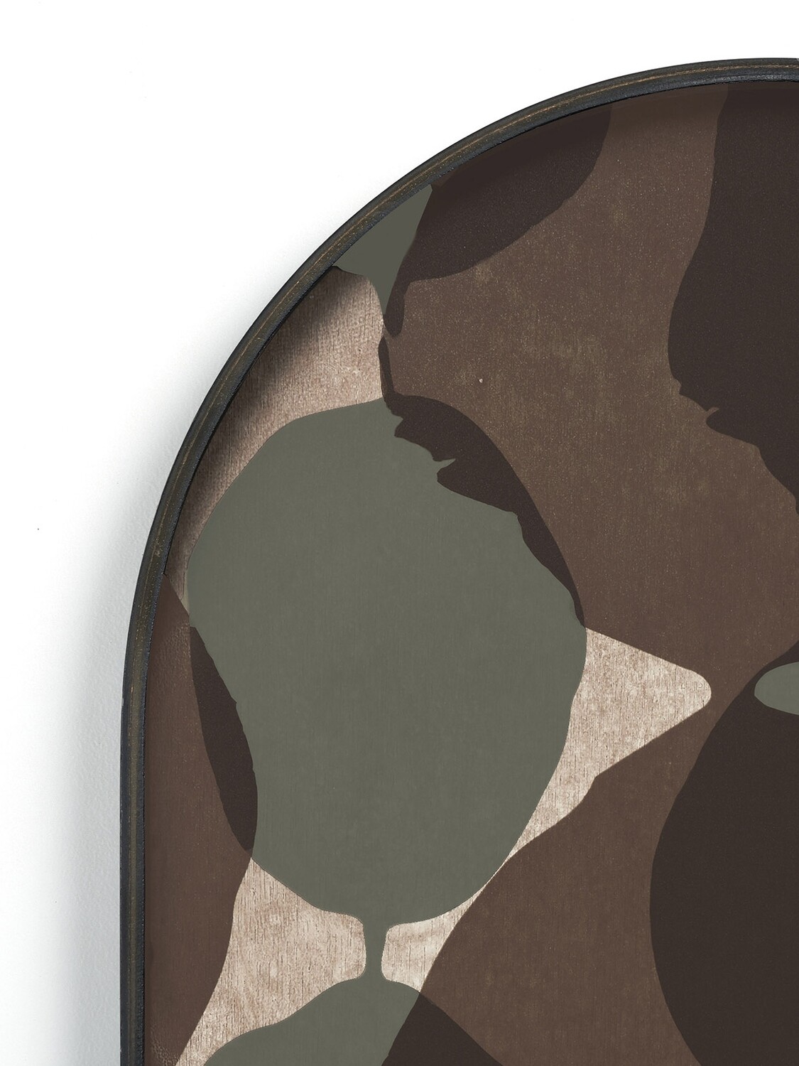 Ethnicraft - Tablett oval, M - Glas, Connected Dots