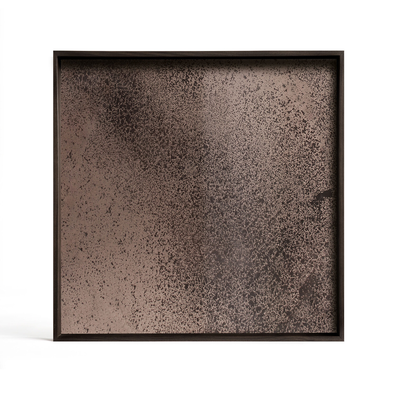 Ethnicraft - Tablett quadratisch, 38cm - Spiegelglas, Bronze