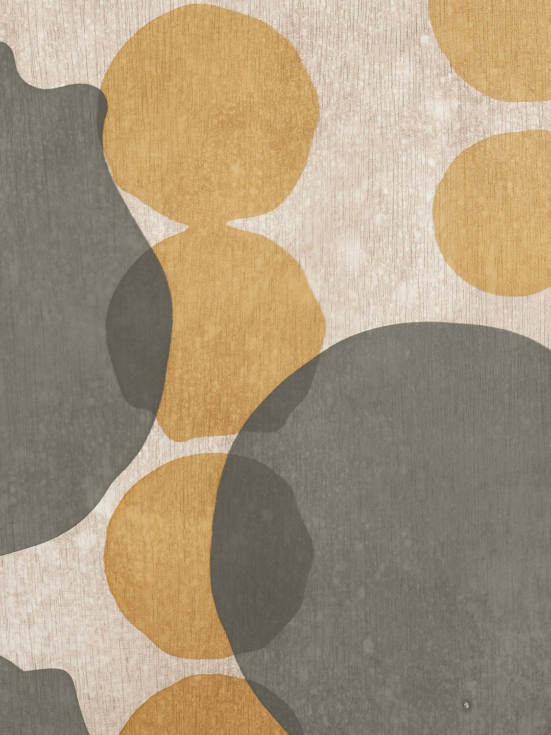 Ethnicraft - Tablett quadratisch, 51cm - Glas, Cinnamon Layered Dots