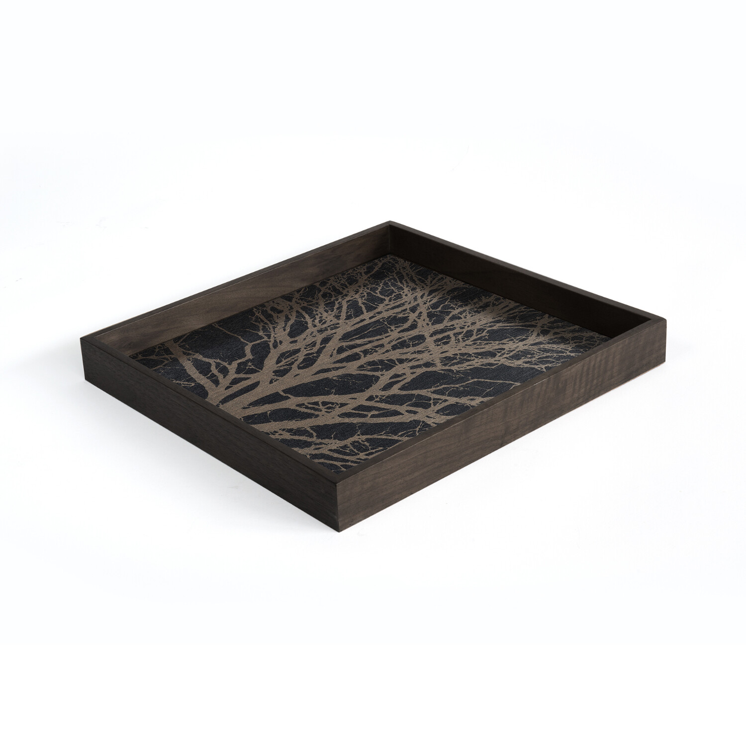 Ethnicraft - Tablett quadratisch, 38cm - Holz, Black Tree