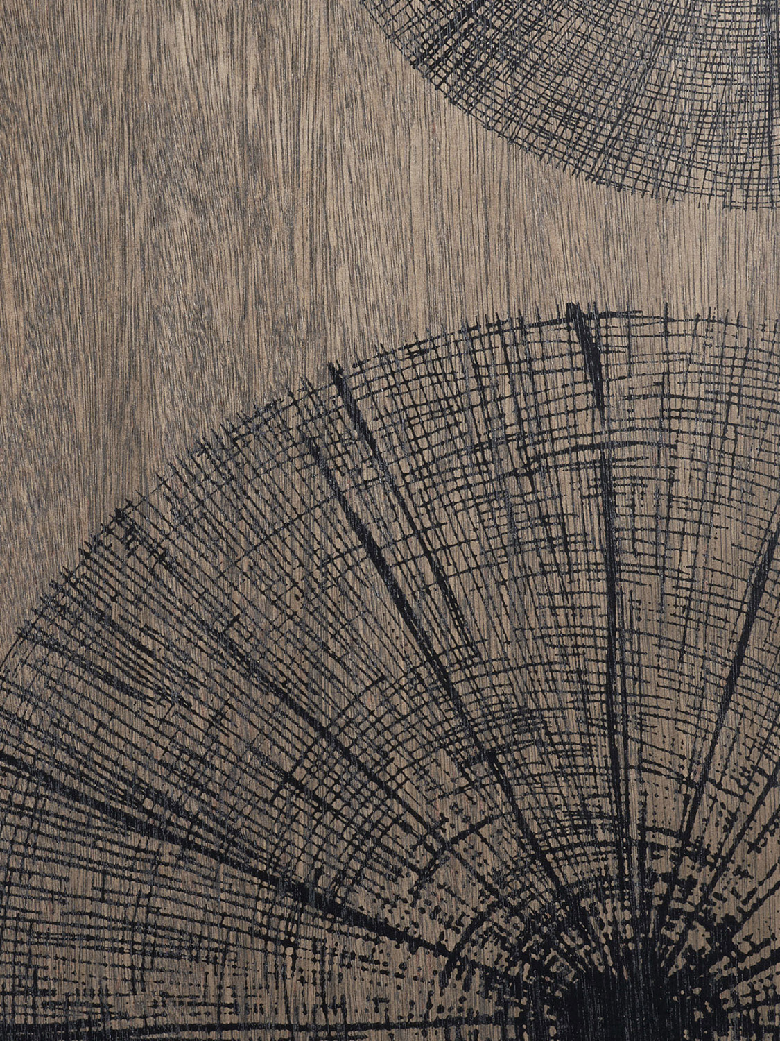 Ethnicraft - Tablett quadratisch, 51cm - Holz, Black Slices