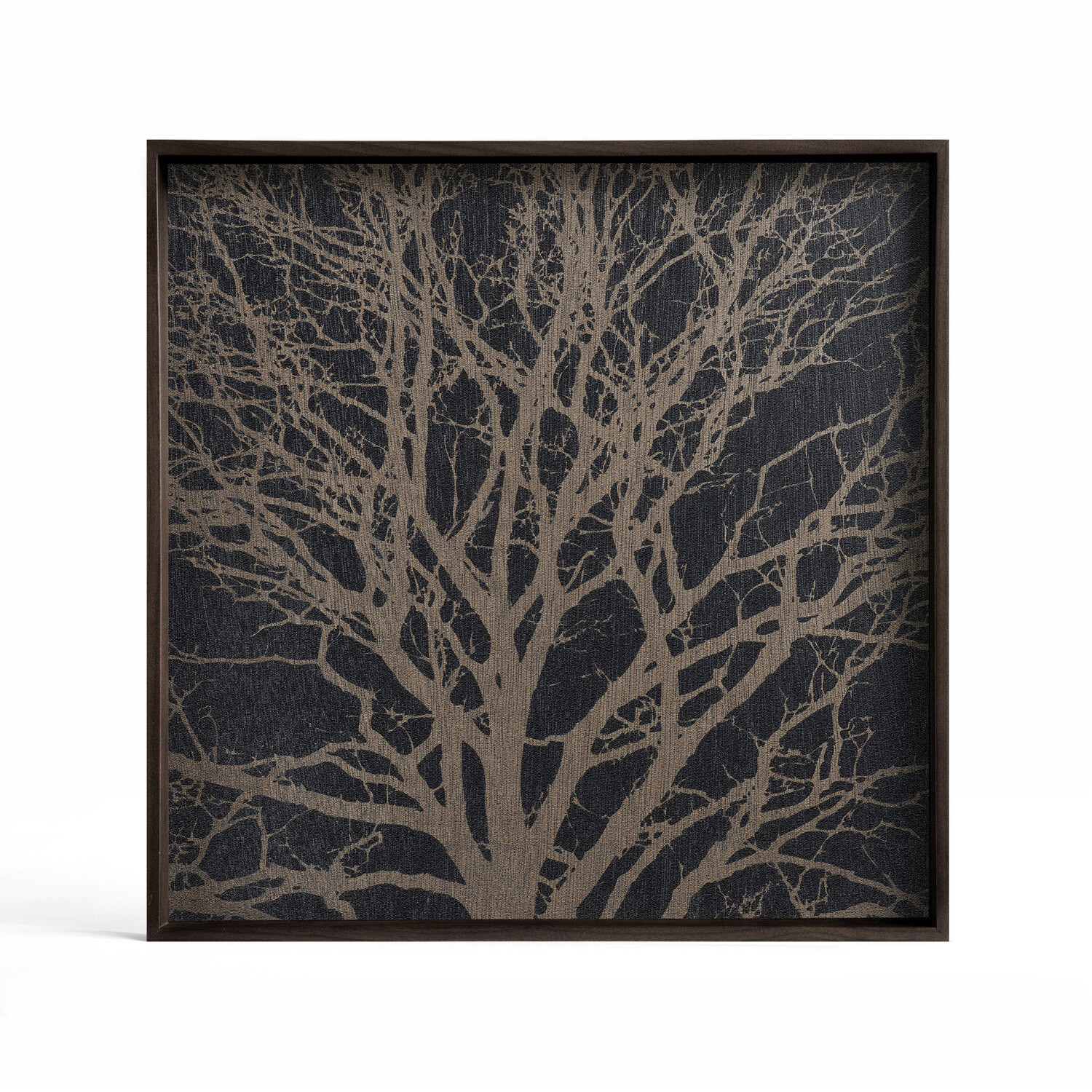 Ethnicraft - Tablett quadratisch, 38cm - Holz, Black Tree