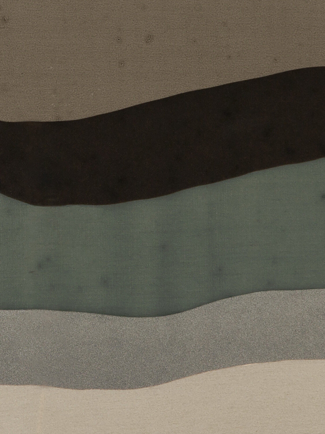 Ethnicraft - Tablett oval, M - Glas, Wabi Sabi Graphite