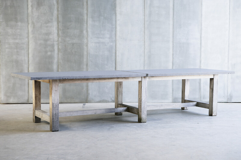 Heerenhuis - TT Outdoor Tisch, auf Mass - aus Eiche und Stein