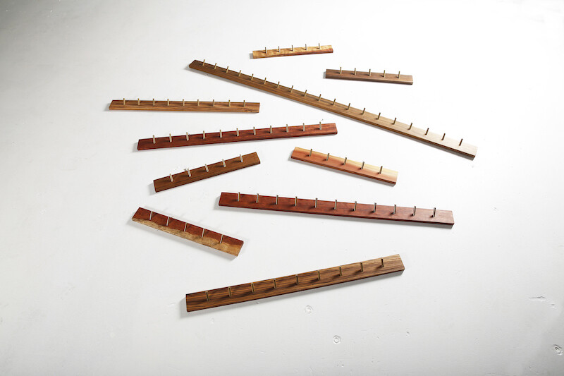 Heerenhuis - RACK Wandhacken aus Holz und Messing