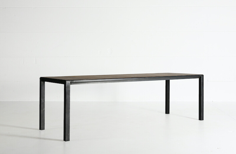 Heerenhuis - CTR Tisch Leder / Eiche / Teak - auf Mass