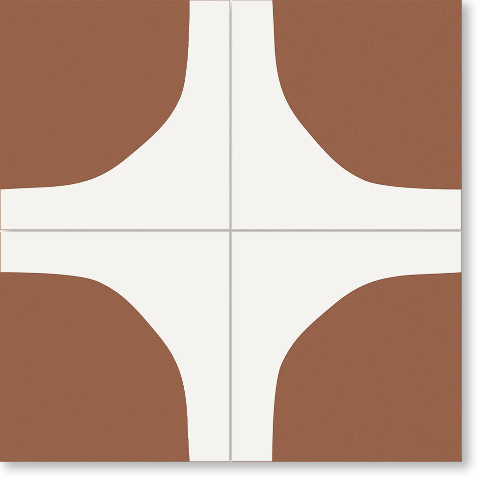 Zementfliese MINI PÖT - Terracotta - Ciel