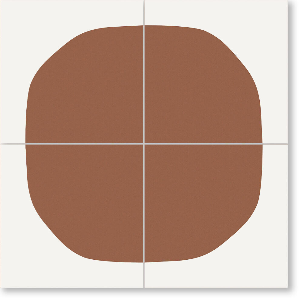 Zementfliese MINI PÖT - Terracotta - Ciel