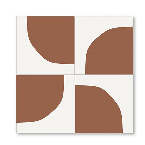Zementfliese MINI PÖT - Terracotta - Ciel