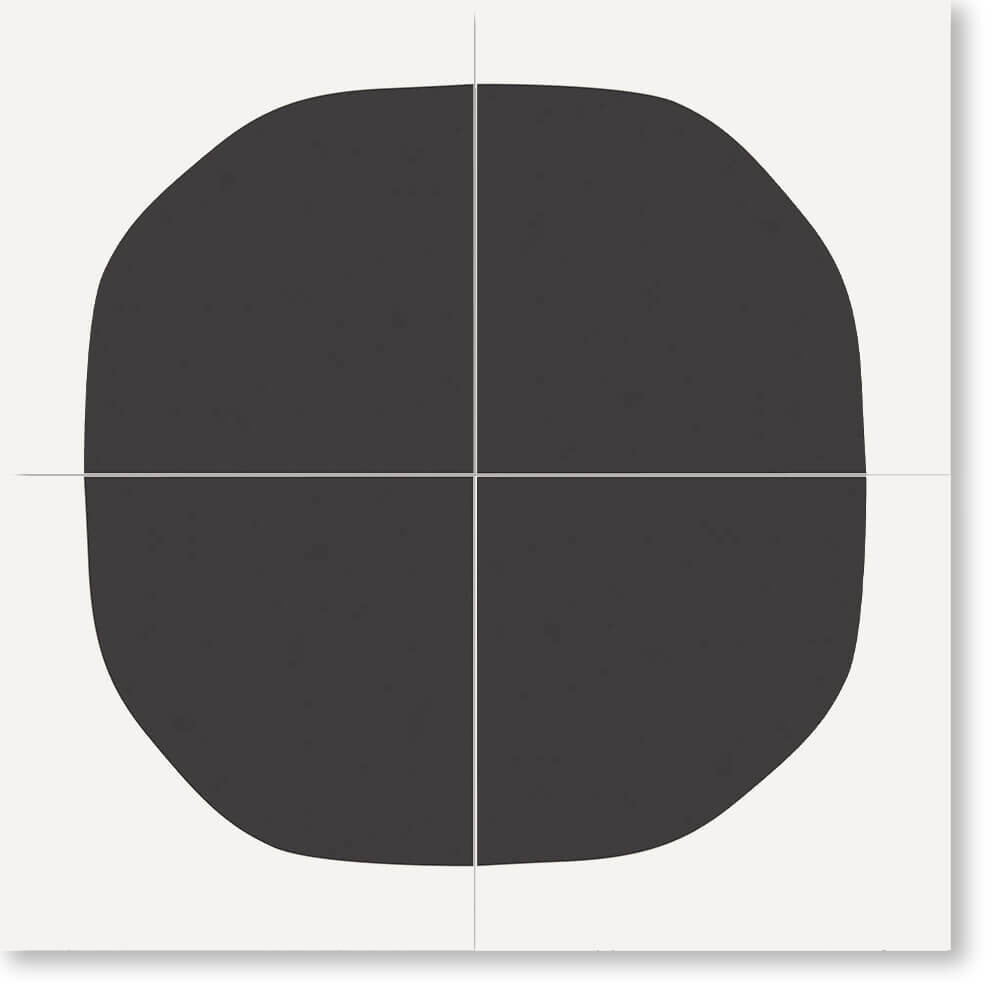 Zementfliese MINI PÖT - Noir - Ciel