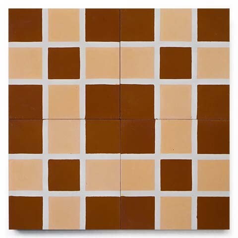 Zementfliese No. MFC02 Terracotta